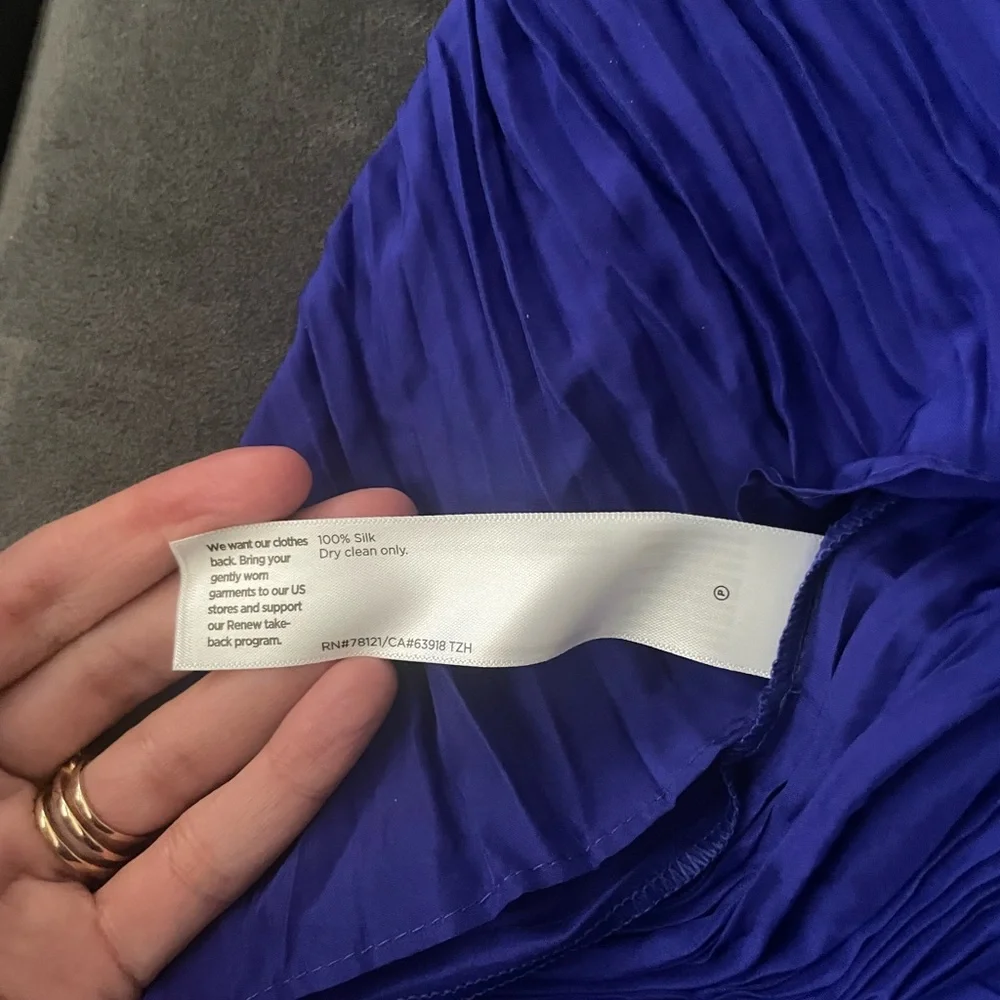 Eileen Fisher Women Sleeveless Tiered Silk dress NWT Large - Picture 6 of 7